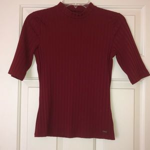 Red Half Sleeve Top